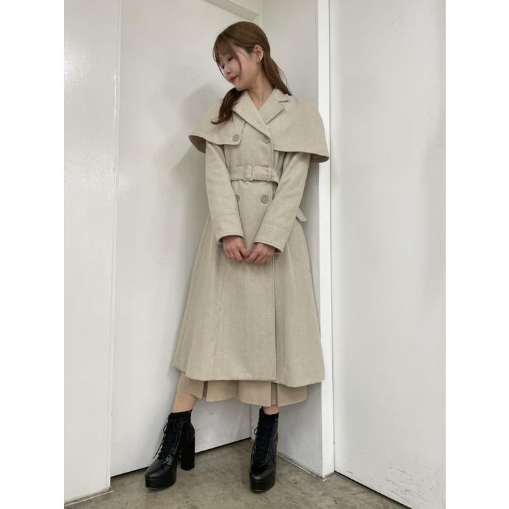 ケープ付きロングコート | EATME | 詳細画像10 