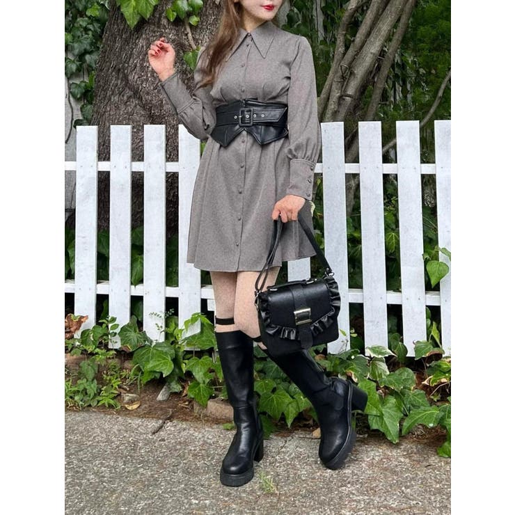 2WAYコルセット付きシャツワンピース | EATME | 詳細画像2 