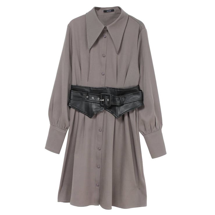 2WAYコルセット付きシャツワンピース | EATME | 詳細画像50 