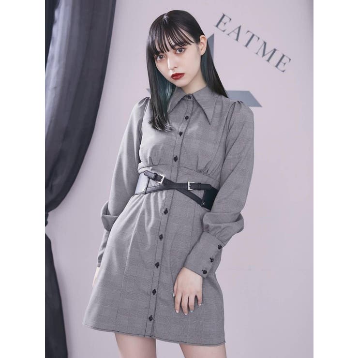 EATME】クロスベルトデザインライダース 水色 フェイクレザークロス
