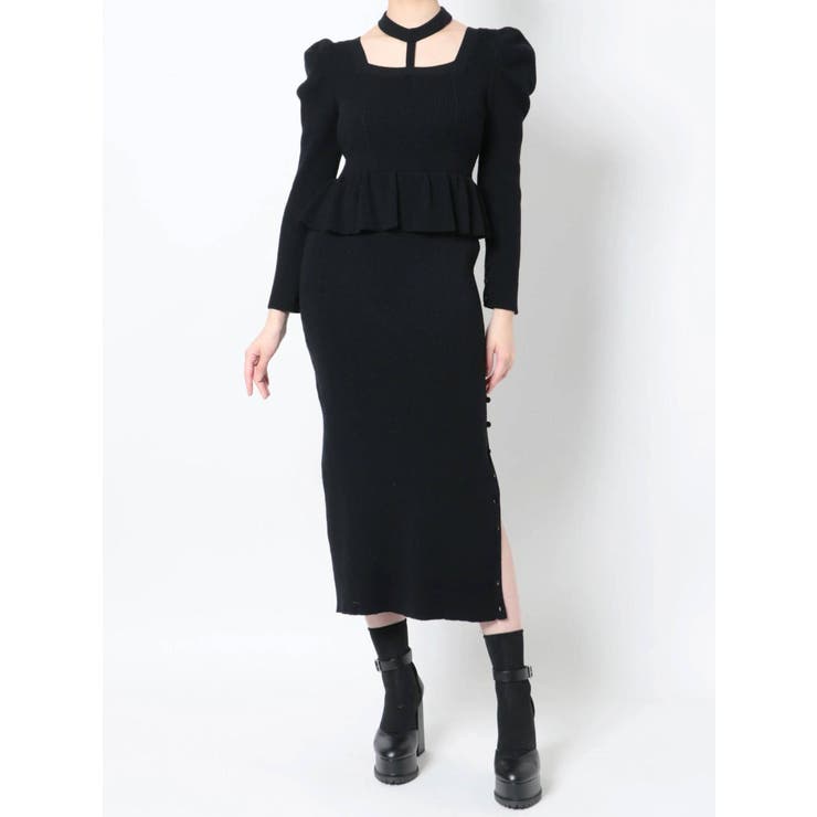 ネックハーネスニットワンピース[品番：MKSW0048135]｜EATME