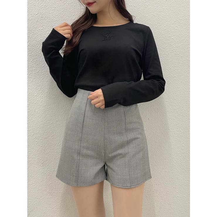 shellerシェリエ ヘプラムショートパンツ ブラックS shellerシェリエ ヘプラムショートパンツ ブラックS