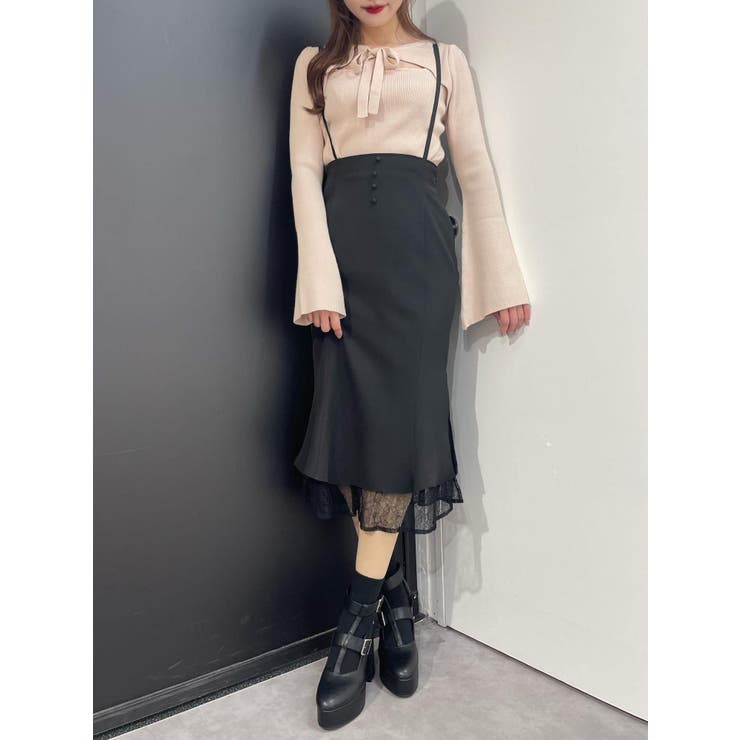 melt the lady button strap skirt グレー - www.bleachcolorgrading.com