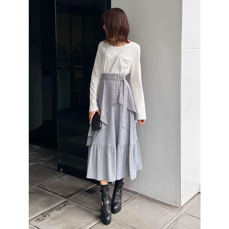 フレアラップティアードスカート | EATME | 詳細画像6 