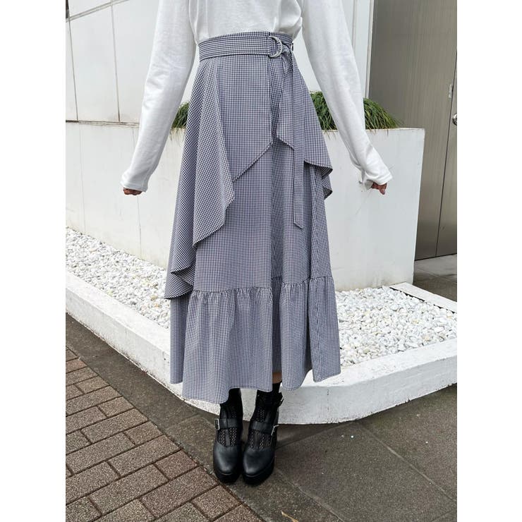 ミックス | フレアラップティアードスカート | EATME