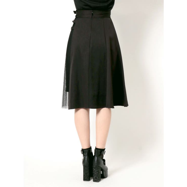 トリプルベルトチュールコンビフレアスカート | EATME | 詳細画像16 