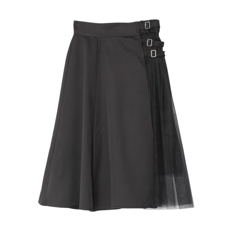 トリプルベルトチュールコンビフレアスカート | EATME | 詳細画像27 