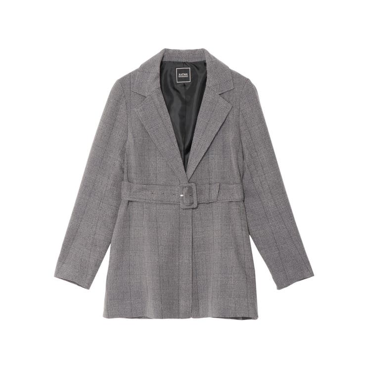 ベルテッドテーラードジャケット（セットアップ可能）[品番