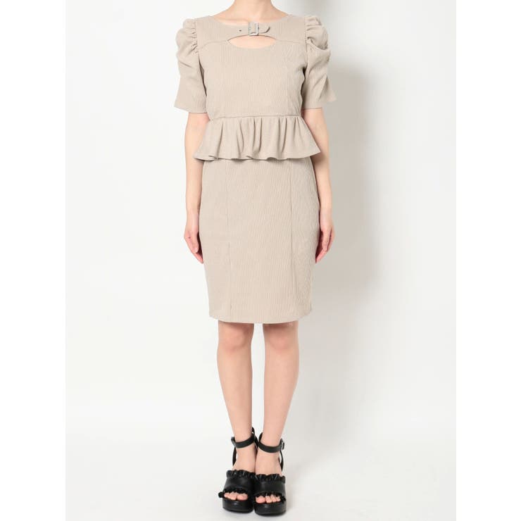 ベルデッドデコルテリブワンピース[品番：MKSW0050311]｜EATME