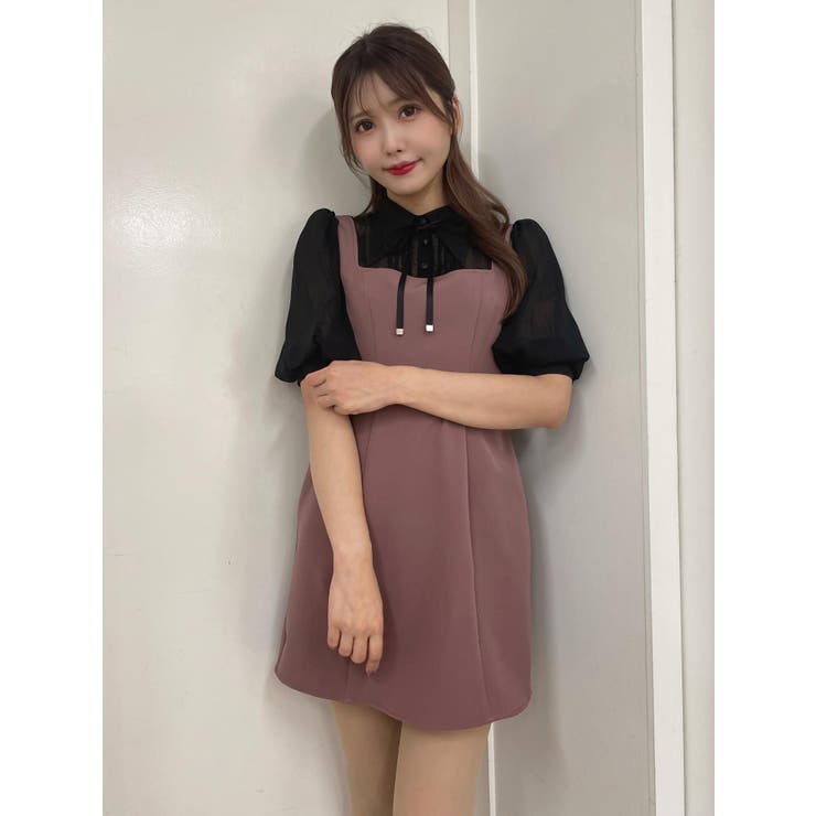 パフスリーブレイヤードワンピース | EATME | 詳細画像19 