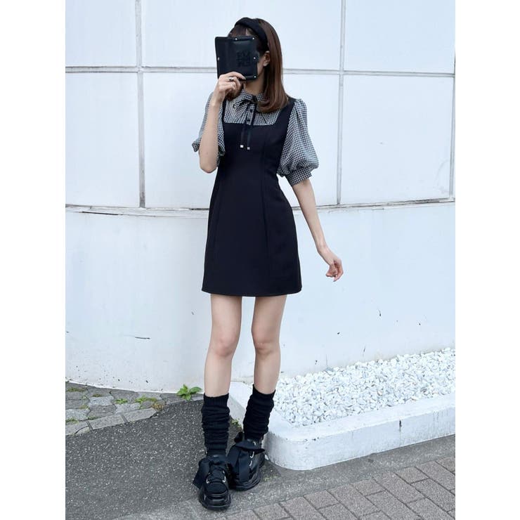 パフスリーブレイヤードワンピース | EATME | 詳細画像2 