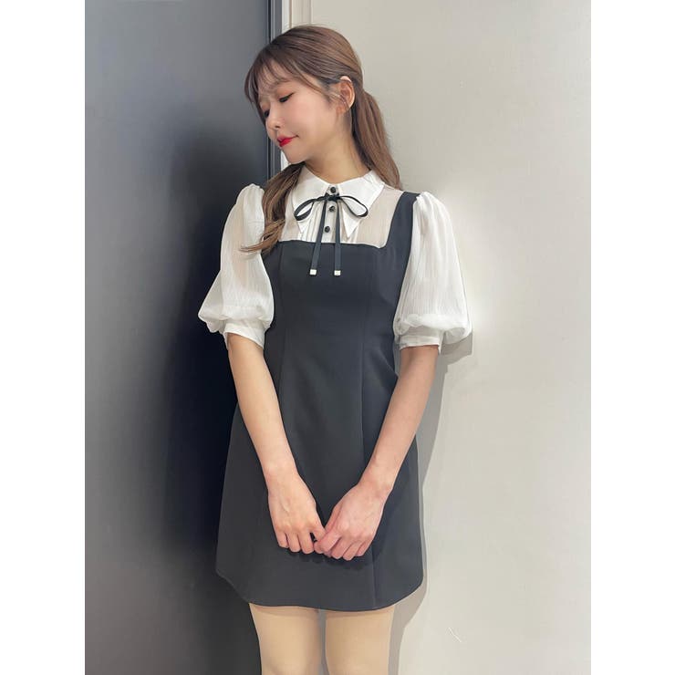 パフスリーブレイヤードワンピース | EATME | 詳細画像21 