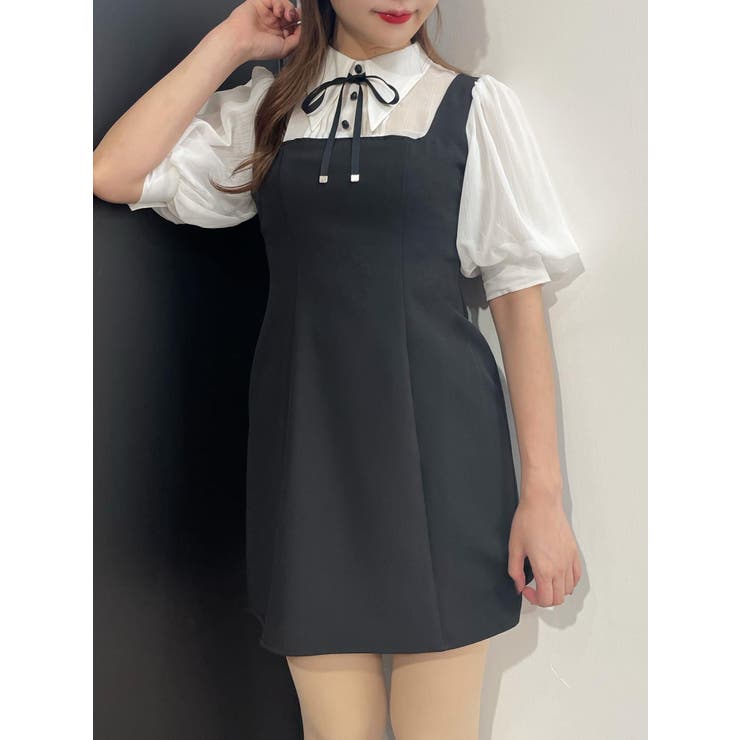 パフスリーブレイヤードワンピース | EATME | 詳細画像22 