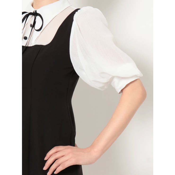 パフスリーブレイヤードワンピース | EATME | 詳細画像28 