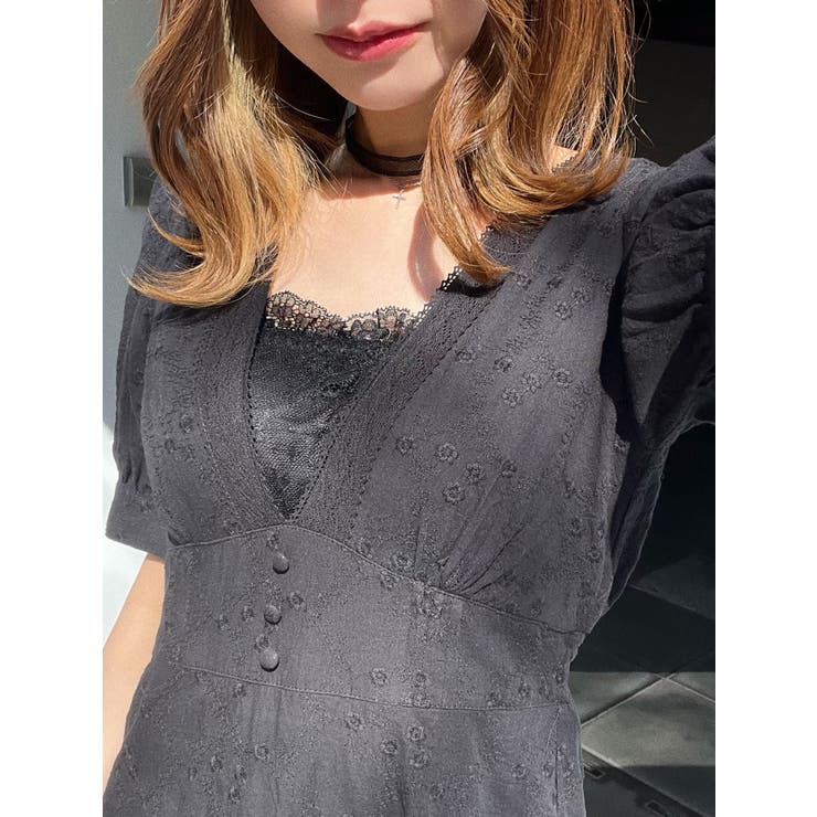 Vネックレディワンピース | EATME | 詳細画像4 