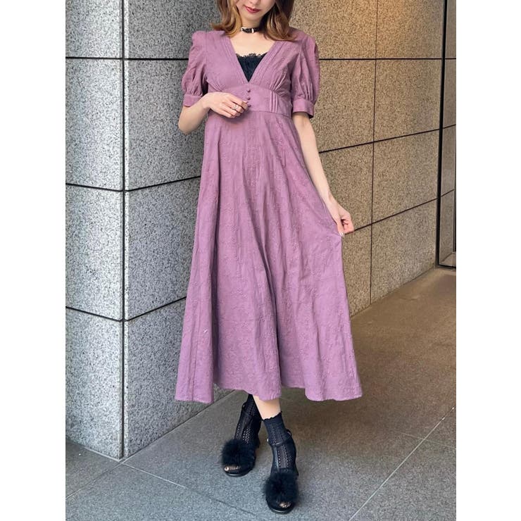 ピンク | Vネックレディワンピース | EATME