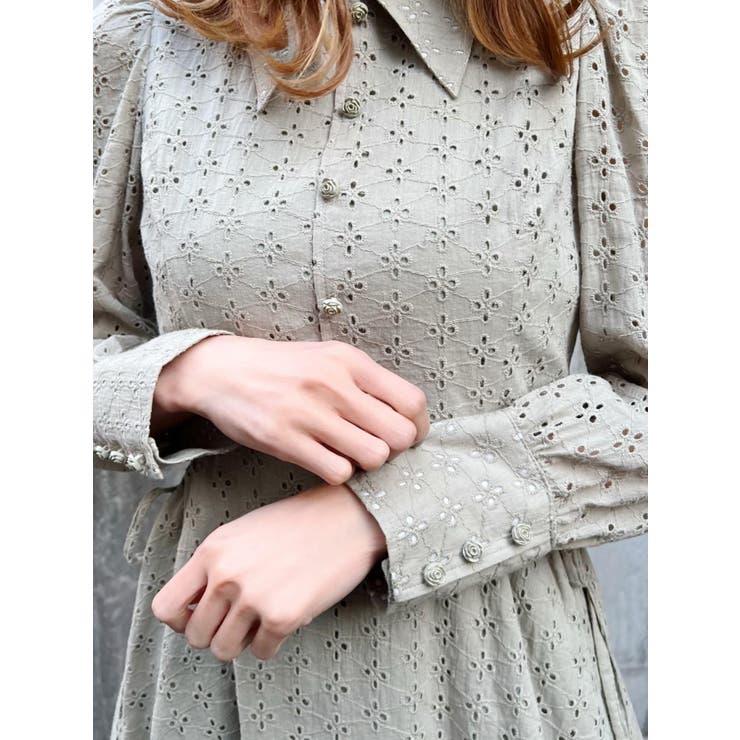 ウエストオープンコットンレースワンピース | EATME | 詳細画像13 