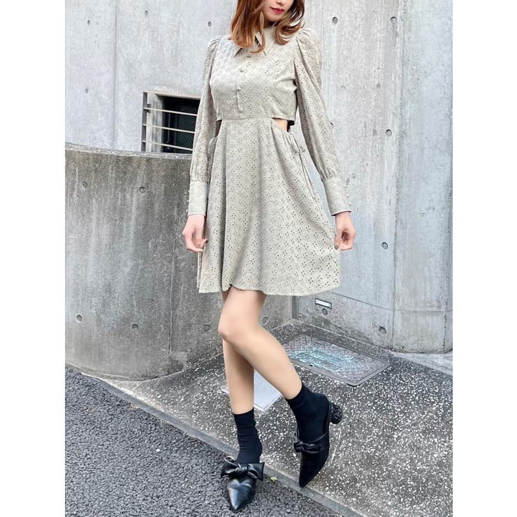 ウエストオープンコットンレースワンピース | EATME | 詳細画像15 