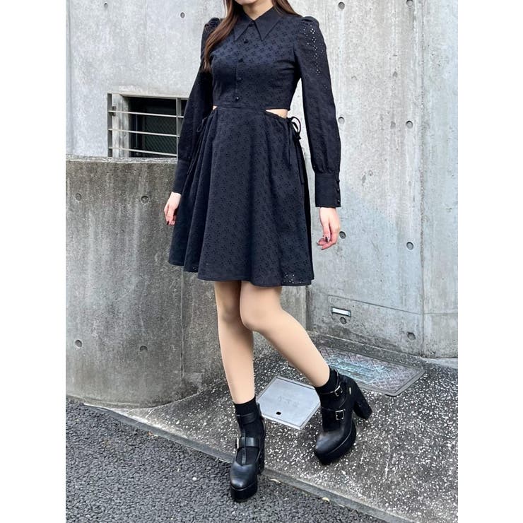 ウエストオープンコットンレースワンピース | EATME | 詳細画像3 