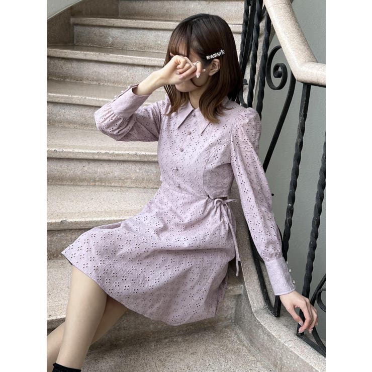 ウエストオープンコットンレースワンピース | EATME | 詳細画像34 