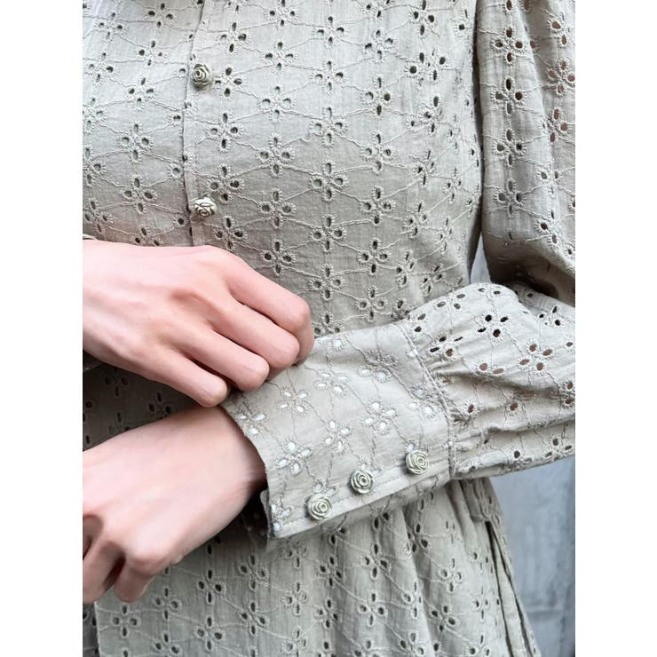 ウエストオープンコットンレースワンピース | EATME | 詳細画像9 