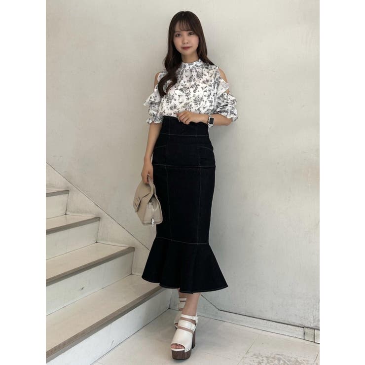 EATME デニムジャンスカ EATME（イートミー）の「デニムジャンスカ（ジャンパースカート