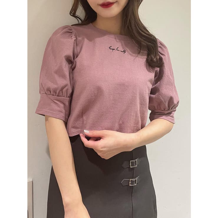 パフスリーブコンパクトTシャツ[品番：MKSW0049838]｜EATME（イートミー）のレディースファッション通販｜SHOPLIST（ショップリスト）