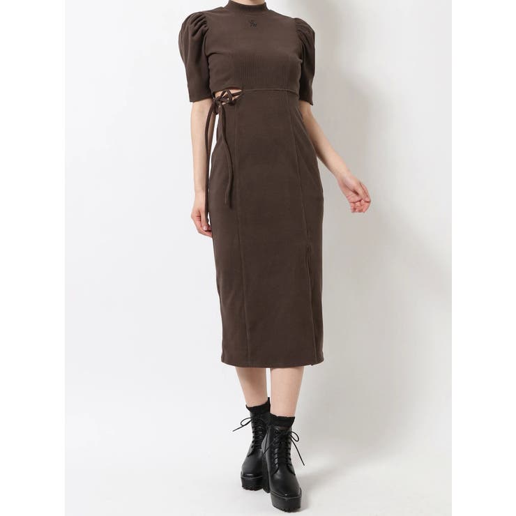 ★★Sea N.Y カットアウトデザイン ハイネックワンピ 送関税込み カットアウトハイネックリブワンピース[品番:MKSW0051763