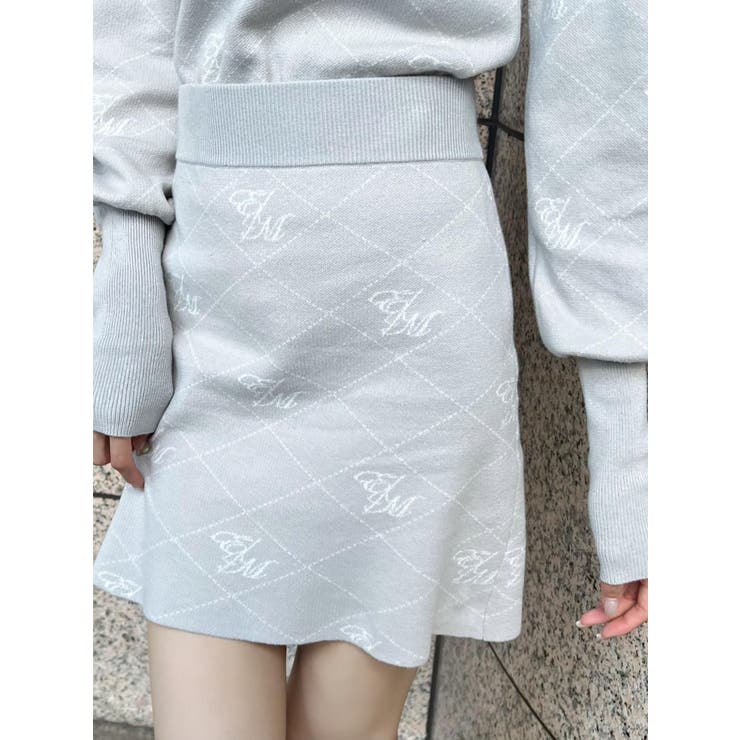 EMロゴニットスカート（セットアップ可能） | EATME | 詳細画像1 