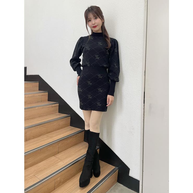 EMロゴニットスカート（セットアップ可能） | EATME | 詳細画像19 