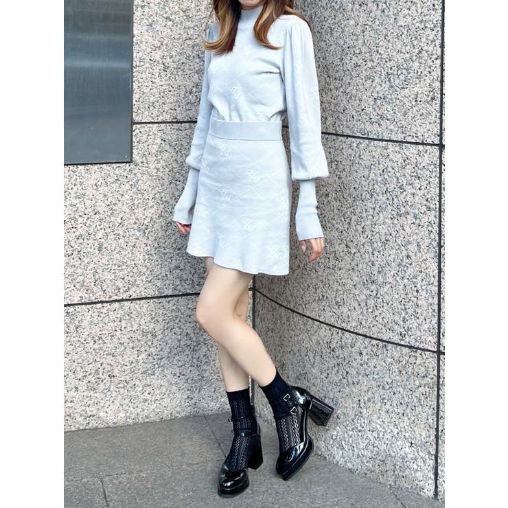 EMロゴニットスカート（セットアップ可能） | EATME | 詳細画像7 