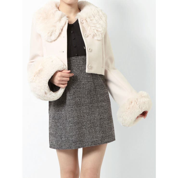 フェイクファーカラーショートジャケット（セットアップ可能） | EATME | 詳細画像47 