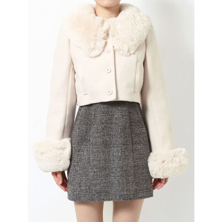 フェイクファーカラーショートジャケット（セットアップ可能） | EATME | 詳細画像48 