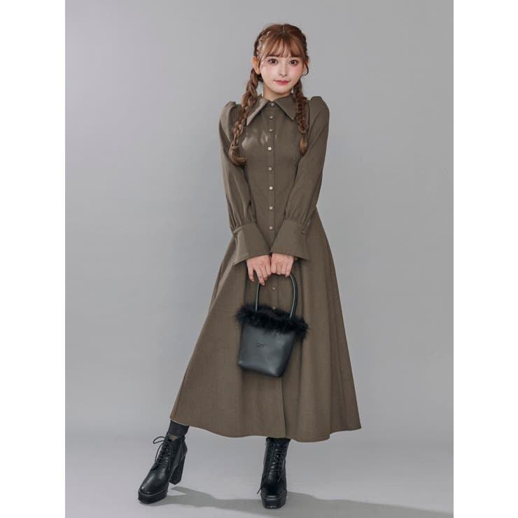 EMMETI エンメティ シャツワンピース ベージュ 4133723Y0004 STYLING｜Okamoto｜Bshopなんばパークス店