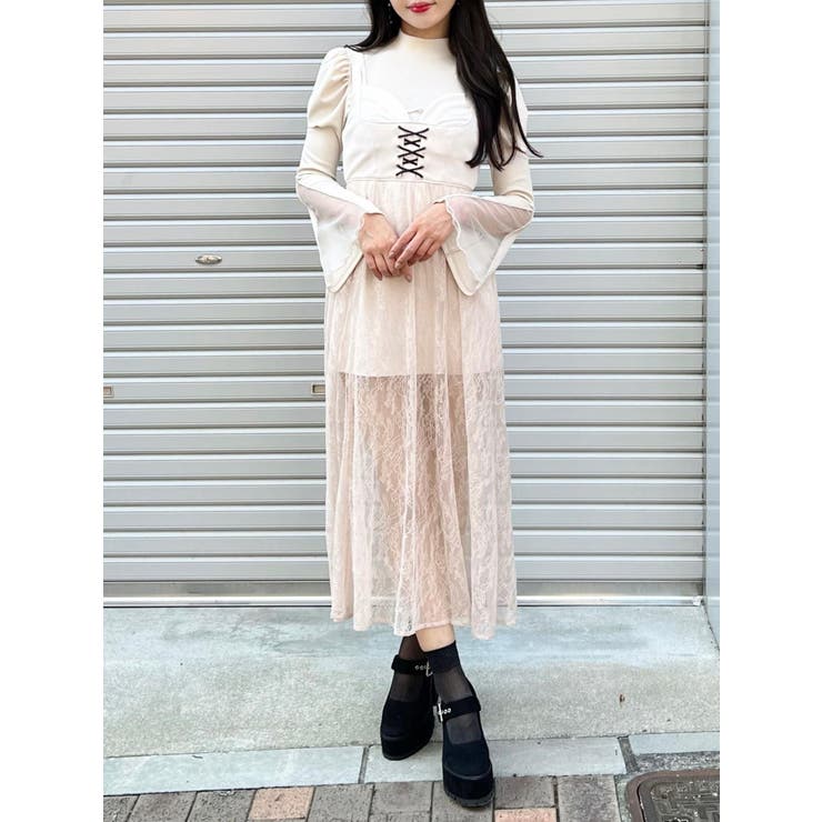 アイボリー | コルセットデザインワンピース | EATME