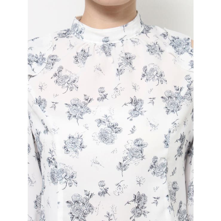 フリルリボンオープンショルダーブラウス | EATME | 詳細画像26 