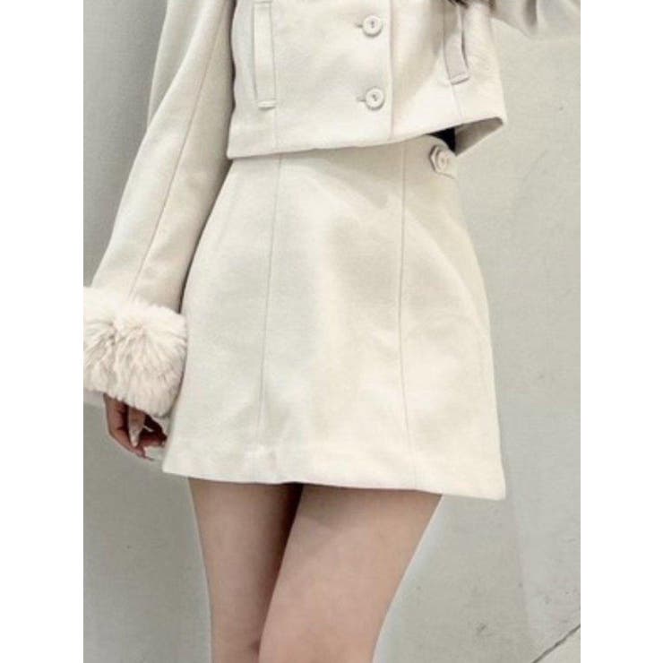 アイボリー | ヘムガータータイトスカート（セットアップ可能） | EATME