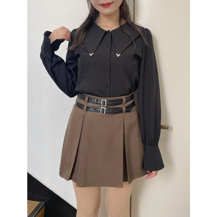 ダブルベルトタックスカート | EATME | 詳細画像2 