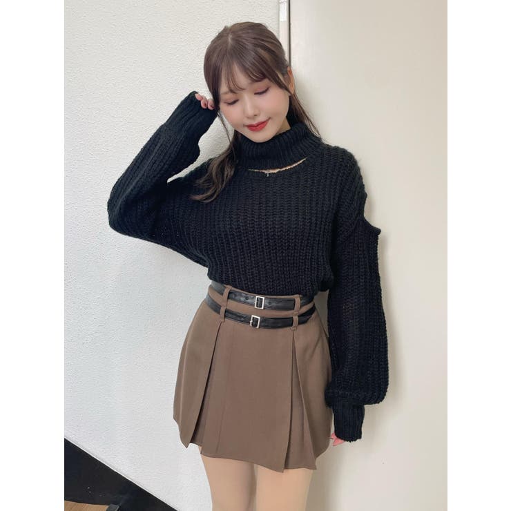 ダブルベルトタックスカート | EATME | 詳細画像3 