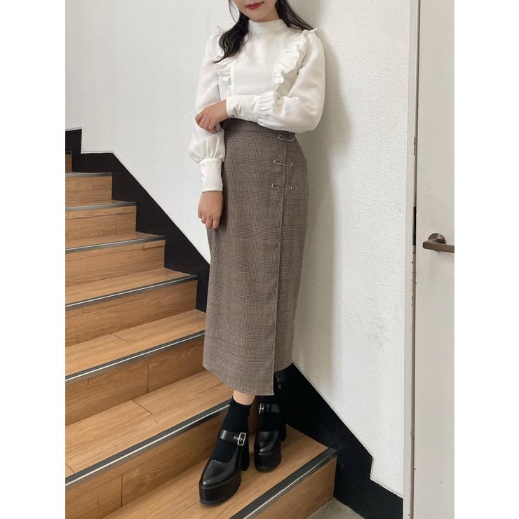 ピンデザインタイトスカート | EATME | 詳細画像8 