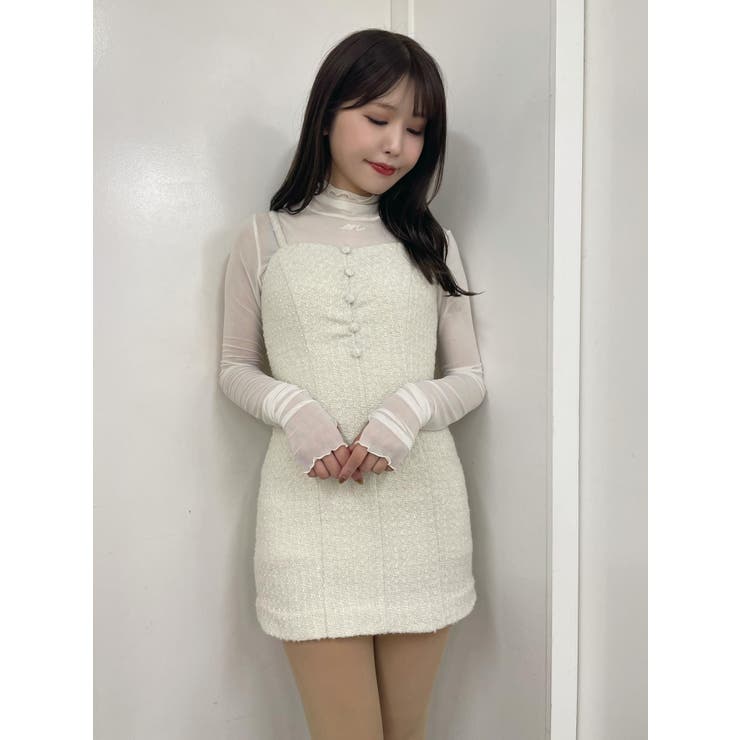 フェイクファー付きミニジャンスカ[品番：MKSW0054091]｜EATME  