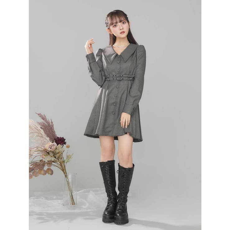 DVF☆ベルト付き プリーツ ミディワンピース♪【送料込】 coop21272.jpg