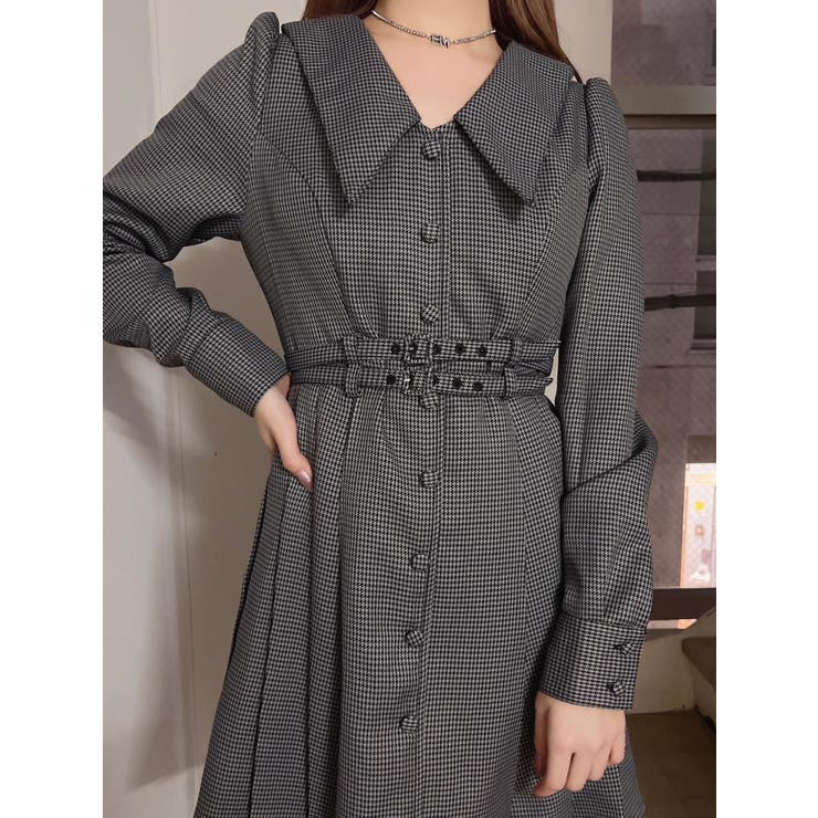 ダブルベルトサイドプリーツワンピース | EATME | 詳細画像34 