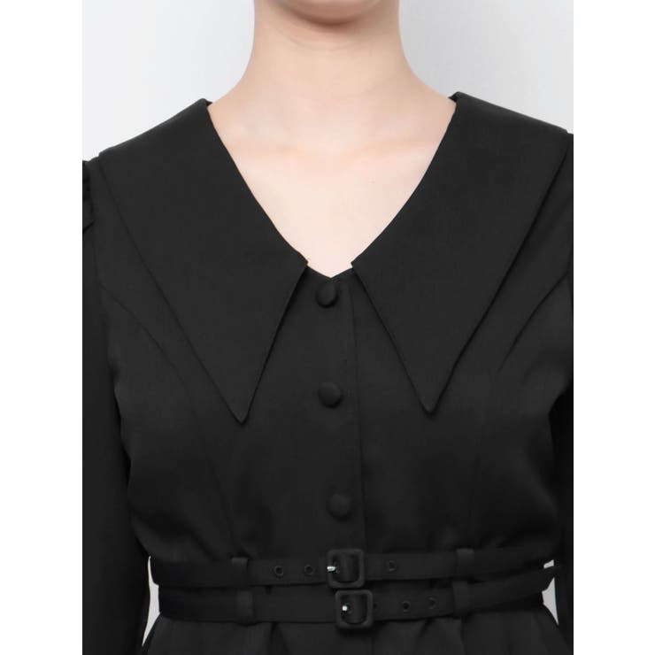 ダブルベルトサイドプリーツワンピース | EATME | 詳細画像42 