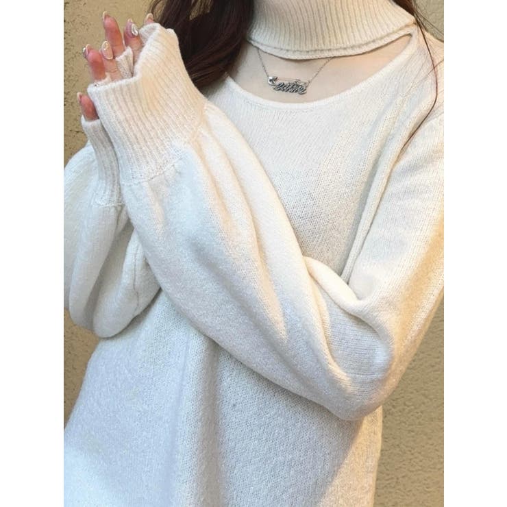 チュールドッキングニットワンピース | EATME | 詳細画像18 