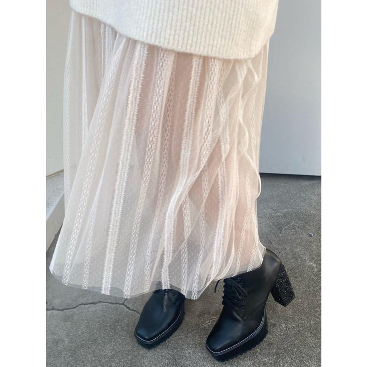 チュールドッキングニットワンピース | EATME | 詳細画像22 