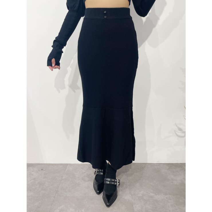 ローズボタンマーメイドスカート（セットアップ可能） | EATME | 詳細画像2 