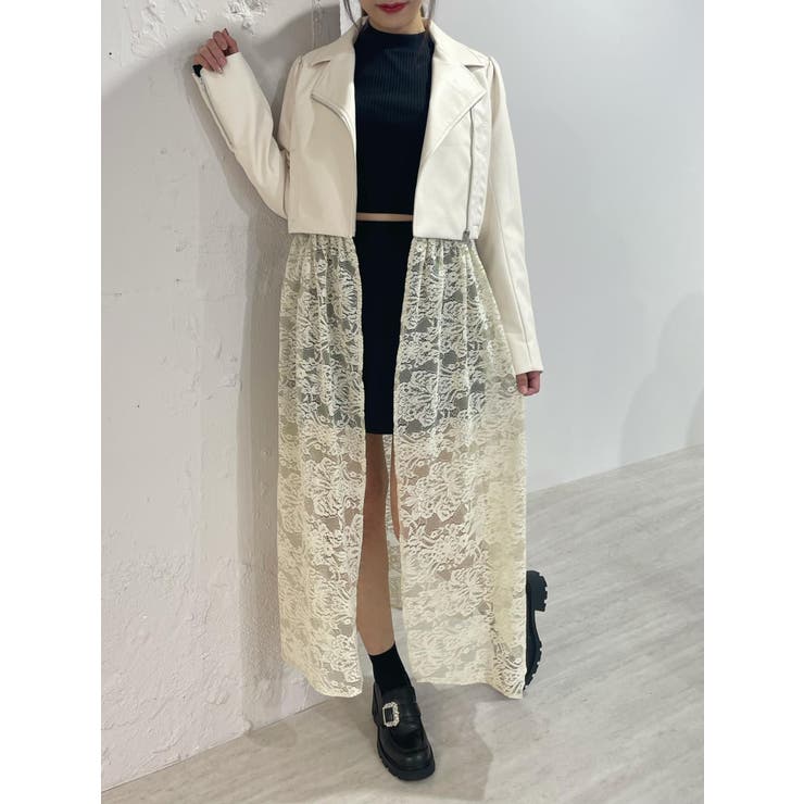 レースコンビフェイクレザーライダース | EATME | 詳細画像20 