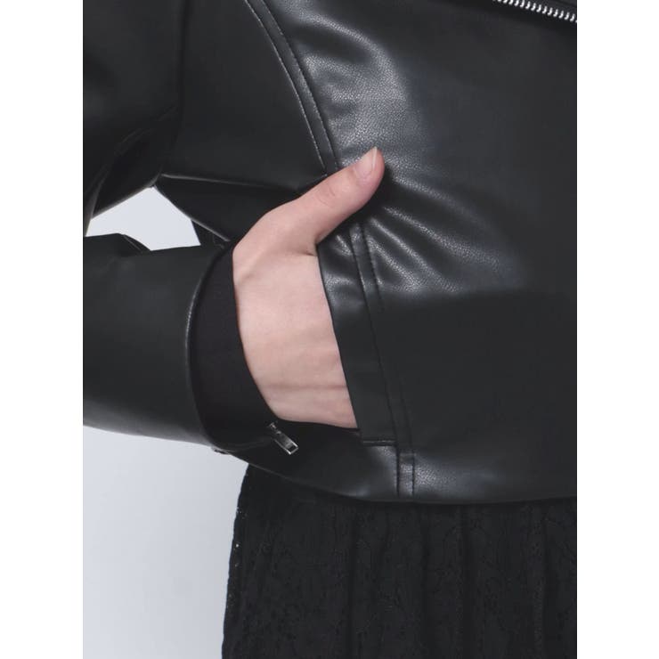 レースコンビフェイクレザーライダース | EATME | 詳細画像27 