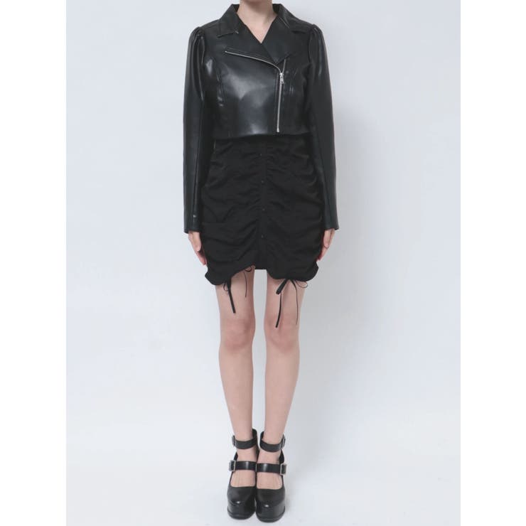 レースコンビフェイクレザーライダース | EATME | 詳細画像31 